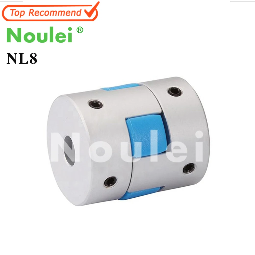 Noulei NL8 Setscrew type Jaw Plum Shaft Coupler D25 30mm 34mm 40mm 50mm, Customize hole size Flexible Coupling
Noulei NL8 Setscrew type Jaw Plum Shaft Coupler D25 30mm 34mm 40mm 50mm, Customize hole size Flexible Coupling