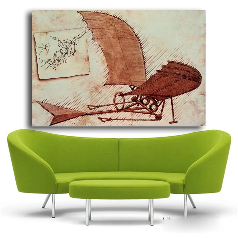 Leonardo Da Vinci Flying Machine Wall Art Abstract Painting Pictures canvas giclee print on canvas For Living Room No Frame
Leonardo Da Vinci Flying Machine Wall Art Abstract Painting Pictures canvas giclee print on canvas For Living Room No Frame