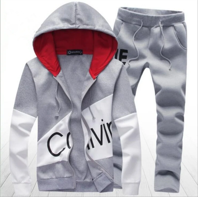 New 2 Pieces Spring Autumn Hoodie sweater jacket+ joggers sweatpants man printing suits sportwear Tracksuit Grey Black Dark navy
New 2 Pieces Spring Autumn Hoodie sweater jacket+ joggers sweatpants man printing suits sportwear Tracksuit Grey Black Dark navy