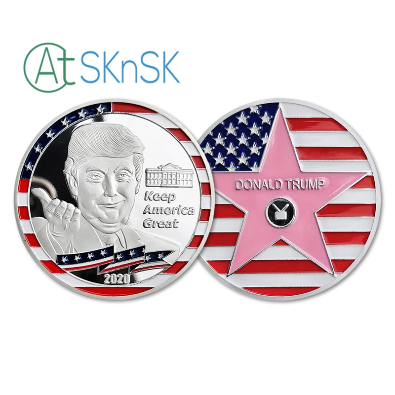 U.S. Trump Presidential Challenge Coin Keep America Great Hollywood Walk Fame Star Commemorative Metal Badge Collection Gift
U.S. Trump Presidential Challenge Coin Keep America Great Hollywood Walk Fame Star Commemorative Metal Badge Collection Gift
