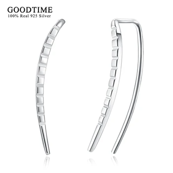 Fashion Simple Style Earrings Women Pure 925 Sterling Silver Straight Line Crawler Cuff Stud Earrings Brincos bijoux Gifts
Fashion Simple Style Earrings Women Pure 925 Sterling Silver Straight Line Crawler Cuff Stud Earrings Brincos bijoux Gifts