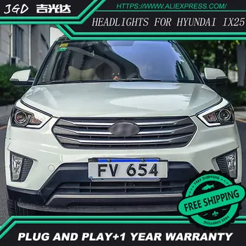 Car Styling Head Lamp case for Hyundai Creta Headlights 2015-2016 IX25 LED Headlight DRL H7 D2H Hid Option Angel Eye Bi Xenon
Car Styling Head Lamp case for Hyundai Creta Headlights 2015-2016 IX25 LED Headlight DRL H7 D2H Hid Option Angel Eye Bi Xenon