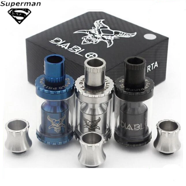 SUB TWO Arrivals Horn TANK RTA Electric Cigarette Atomizer 22mm Diameter Vaporizer Tank Metal Material Box Mod Vape Tank RDA
SUB TWO Arrivals Horn TANK RTA Electric Cigarette Atomizer 22mm Diameter Vaporizer Tank Metal Material Box Mod Vape Tank RDA