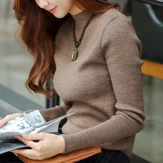 2019 Autumn Winter Sweater Women New Semi Turtleneck Knitted Women's Sweaters And Pullovers Plus Size Vintage Female Pullover
2019 Autumn Winter Sweater Women New Semi Turtleneck Knitted Women's Sweaters And Pullovers Plus Size Vintage Female Pullover