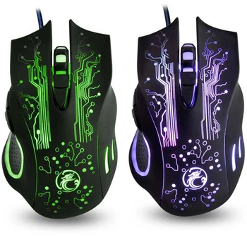 Universal iMICE Adjustable 6 Buttons Breathing LED Optical Mouse USB Wired Computer Gaming Mice X9 2400DPI
Universal iMICE Adjustable 6 Buttons Breathing LED Optical Mouse USB Wired Computer Gaming Mice X9 2400DPI