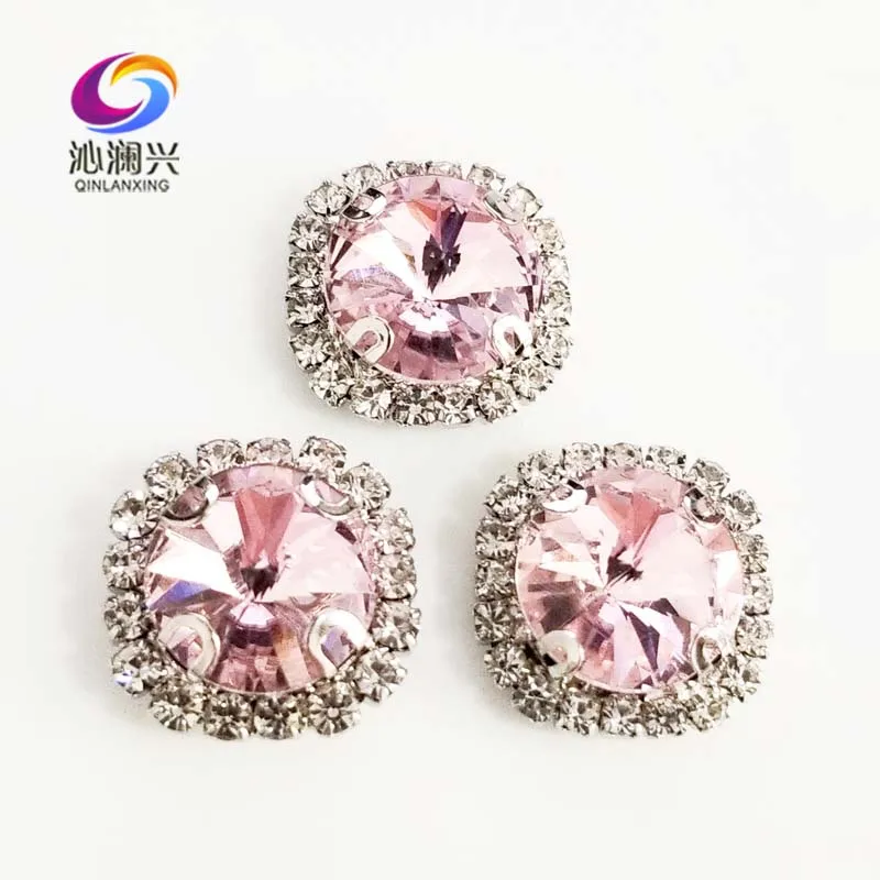 Round shape top glass crystal rhinestones with hole,Pink Silver bottom sew on stone for Diy Clothing accessories SWWK10
Round shape top glass crystal rhinestones with hole,Pink Silver bottom sew on stone for Diy Clothing accessories SWWK10