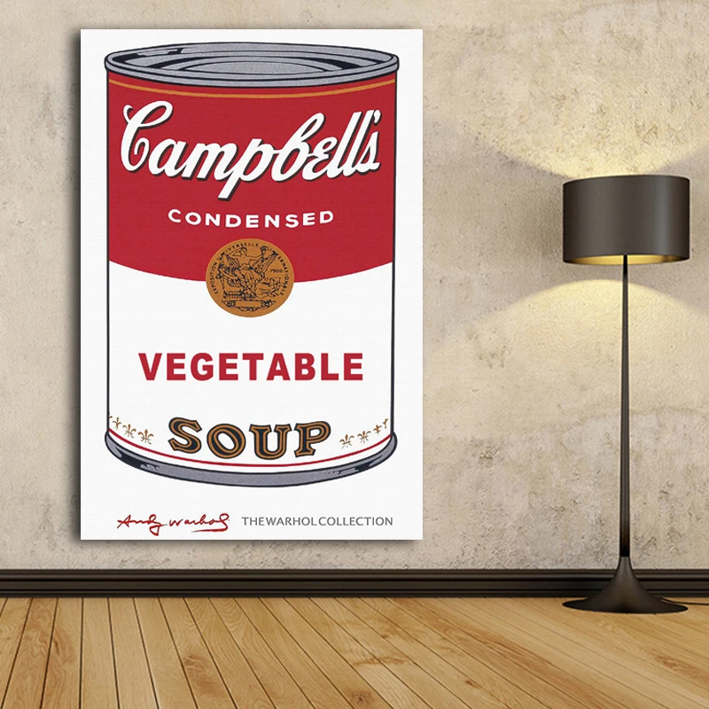 Warhol Campbells Andy Soup I Tomato pop art print Painting Home Abstract Decorative Art Prints Cartoon Abstract free shipping
Warhol Campbells Andy Soup I Tomato pop art print Painting Home Abstract Decorative Art Prints Cartoon Abstract free shipping