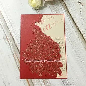 Wholesale laser cut paper peacock wedding invitations red pocketfolds wedding invitations pocket,laser cut envelopes
Wholesale laser cut paper peacock wedding invitations red pocketfolds wedding invitations pocket,laser cut envelopes