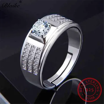 Blaike Luxury Solid s925 Sterling Silver Rings For Men Women Round White Diamond Ring Engagement Wedding Bands Male Fine Jewelry
Blaike Luxury Solid s925 Sterling Silver Rings For Men Women Round White Diamond Ring Engagement Wedding Bands Male Fine Jewelry