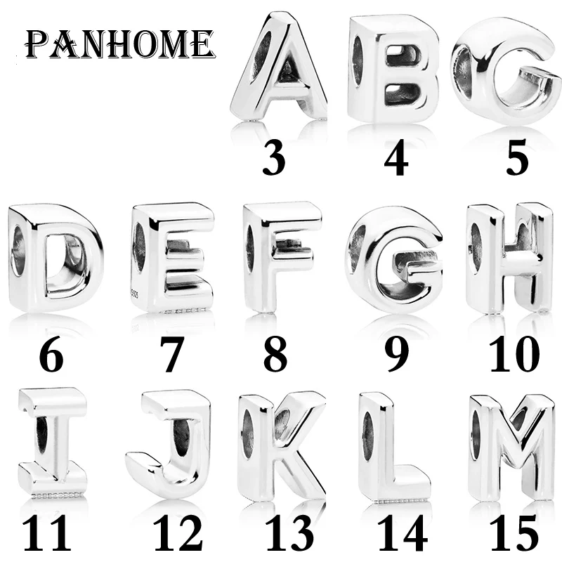 PANHOME 100% 925 Sterling Silver LETTER 26 Letter CHARM (Remarks Selection) 797455 797456 797457 797458 797459 797460 797461 797
PANHOME 100% 925 Sterling Silver LETTER 26 Letter CHARM (Remarks Selection) 797455 797456 797457 797458 797459 797460 797461 797
