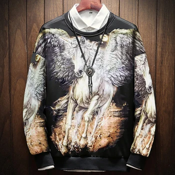Male oversized men Space cotton tees fat guy plus size 2xl-7xl 8xl 9xl loose o-neck print horse long-sleeve t-shirt for 160kg
Male oversized men Space cotton tees fat guy plus size 2xl-7xl 8xl 9xl loose o-neck print horse long-sleeve t-shirt for 160kg