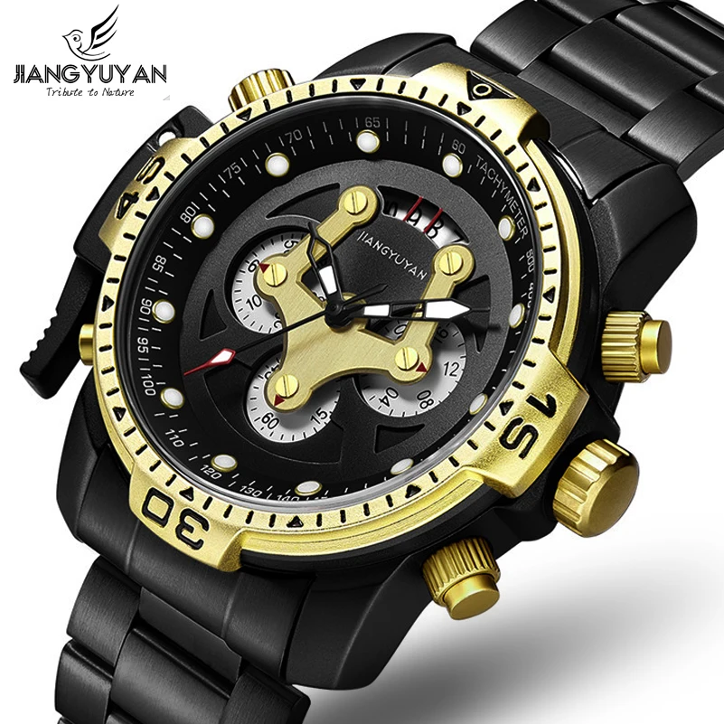 New Men Chronograph Watches Top Luxury Brand Men Military Sport Wristwatch Quartz Watch Relogio Masculino support drop ship
New Men Chronograph Watches Top Luxury Brand Men Military Sport Wristwatch Quartz Watch Relogio Masculino support drop ship