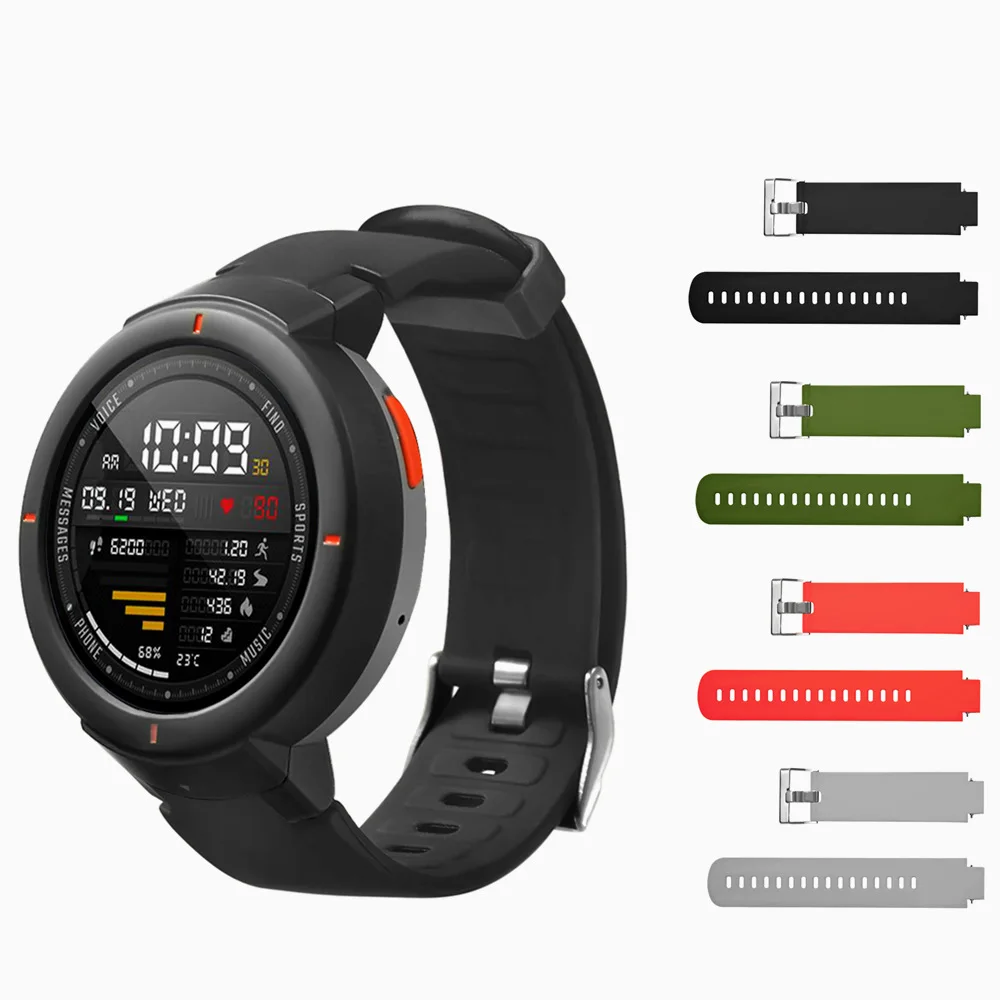 Silicone Strap Sports Watch Band For Huami Amazfit Verge Smartwatch Fitness Tracker Replacement Watchband For Amazfit 3 Bracelet
Silicone Strap Sports Watch Band For Huami Amazfit Verge Smartwatch Fitness Tracker Replacement Watchband For Amazfit 3 Bracelet