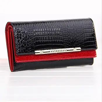 Purse for lady's leather crocodile purse European and American fashion long wallet silver purse
Purse for lady's leather crocodile purse European and American fashion long wallet silver purse