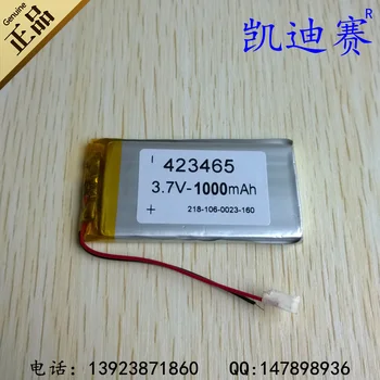 3.7V 1000mAh MP4 commonly used lithium polymer battery 423465 speakers Bluetooth speaker Rechargeable Li-ion Cell Rechargeable L
3.7V 1000mAh MP4 commonly used lithium polymer battery 423465 speakers Bluetooth speaker Rechargeable Li-ion Cell Rechargeable L