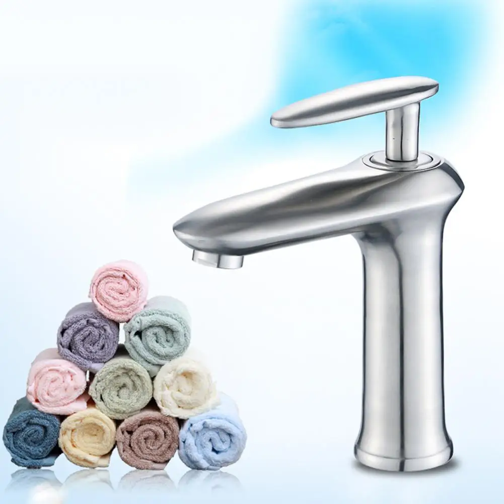 45# Stainless Steel Sink Basin Faucet Home Kitchen Bathroom Hot Cold Water Mixer Tap Bathroom Faucets
45# Stainless Steel Sink Basin Faucet Home Kitchen Bathroom Hot Cold Water Mixer Tap Bathroom Faucets