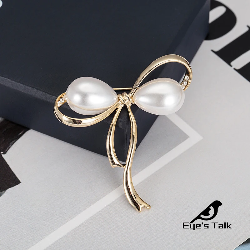 Pearl Bow-knot Brooch Brooch for Women Rhinestone Fashion Jewelry Gifts for Women Copper Elegant New Korean Design Pin Wholesale
Pearl Bow-knot Brooch Brooch for Women Rhinestone Fashion Jewelry Gifts for Women Copper Elegant New Korean Design Pin Wholesale