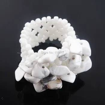 Free shipping Natural White Howlite Gem Stone Beads Stretch Finger Ring Jewelry US 6~10 IJ3041
Free shipping Natural White Howlite Gem Stone Beads Stretch Finger Ring Jewelry US 6~10 IJ3041