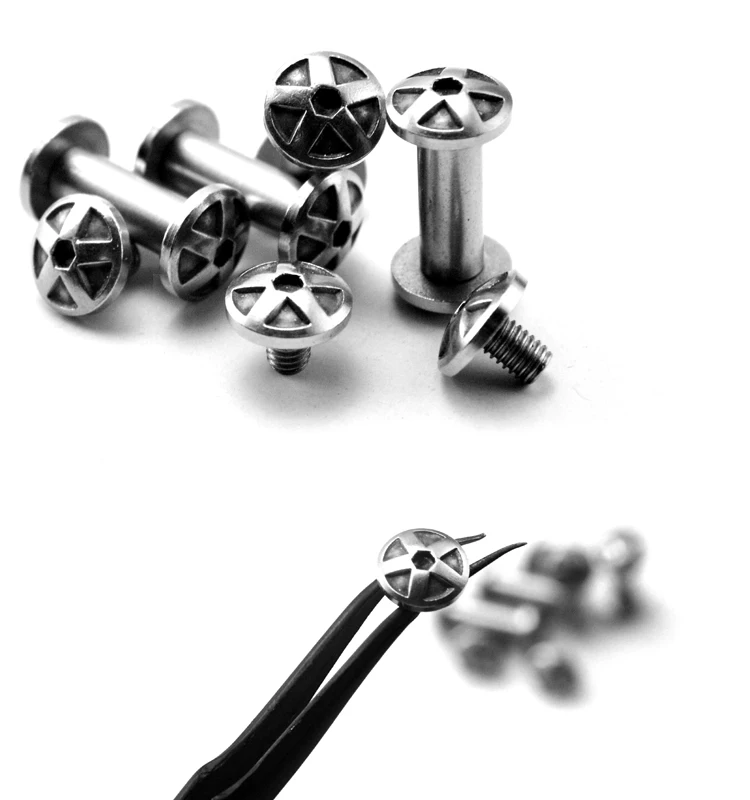 10pcs Umbrella pattern inner hexagon Handmade Knife Produce Handle rivet screw 5MM 6MM diameter steel screw
10pcs Umbrella pattern inner hexagon Handmade Knife Produce Handle rivet screw 5MM 6MM diameter steel screw