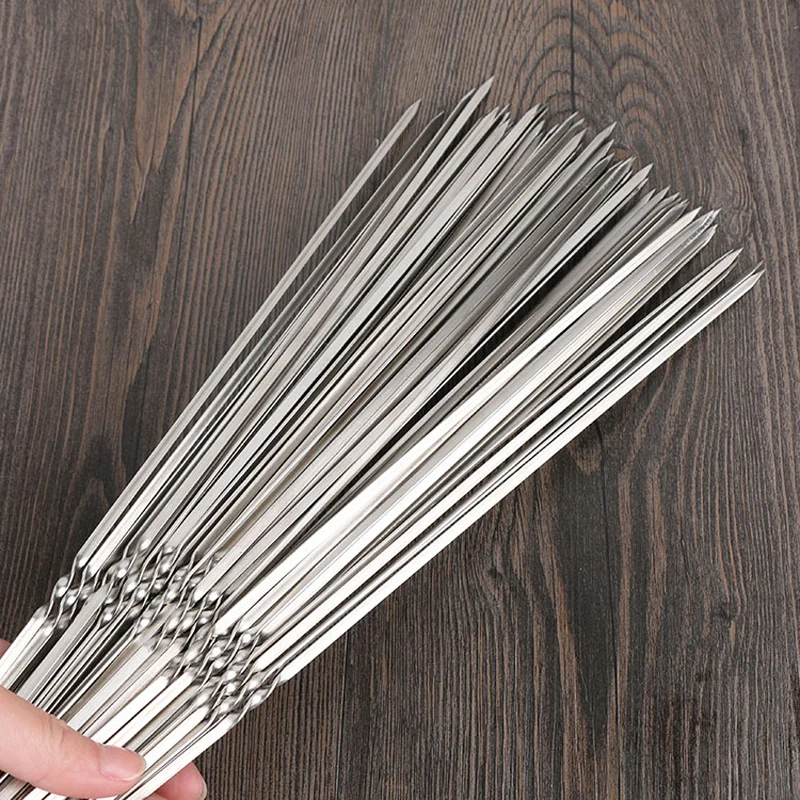 10/20/50/100pcs Stainless Steel Flat Barbecue Stick Reusable BBQ Roasting Needle BBQ Skewers For Outdoor Camping Cooking Tools
10/20/50/100pcs Stainless Steel Flat Barbecue Stick Reusable BBQ Roasting Needle BBQ Skewers For Outdoor Camping Cooking Tools