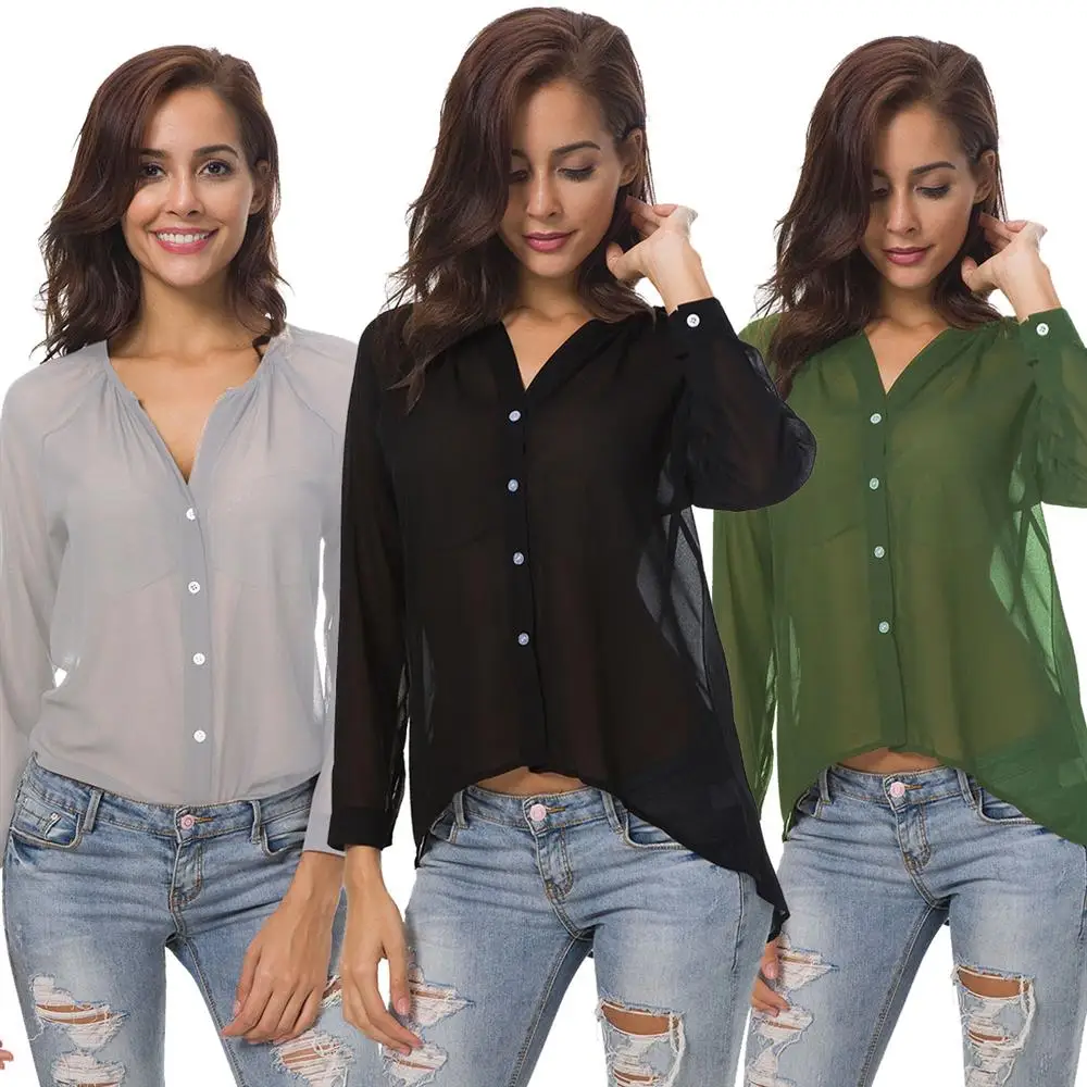 MXTOPPY Women Tops Blouses 2019 Autumn Elegant Long Sleeve Solid V-Neck Chiffon Blouse Female Work Wear Shirts Blouse Plus Size
MXTOPPY Women Tops Blouses 2019 Autumn Elegant Long Sleeve Solid V-Neck Chiffon Blouse Female Work Wear Shirts Blouse Plus Size
