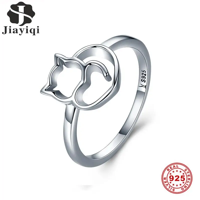 Jiayiqi Cute Cat Openwork 925 Sterling Silver Ring Women Fashion Hundred Matching Fine Jewelry Accessories Party Birthday Gifts
Jiayiqi Cute Cat Openwork 925 Sterling Silver Ring Women Fashion Hundred Matching Fine Jewelry Accessories Party Birthday Gifts