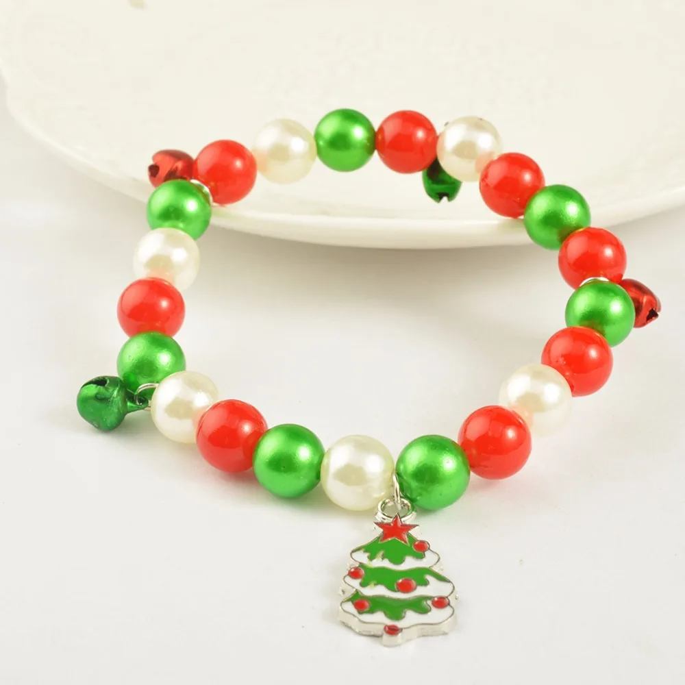 Christmas Colorful Beaded Bracelet for Pearl Acrylic Tree/Santa Claus/Snowman Pendant Braclet Pulseras Mujer Braslet
Christmas Colorful Beaded Bracelet for Pearl Acrylic Tree/Santa Claus/Snowman Pendant Braclet Pulseras Mujer Braslet