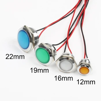 12mm16mm19mm22mm Waterproof Metal Spherical Round Indicat Signal lamp LIGHT LED with wire red yellow blue green decoration
12mm16mm19mm22mm Waterproof Metal Spherical Round Indicat Signal lamp LIGHT LED with wire red yellow blue green decoration