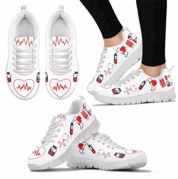 Nurse Hospital Casual Work Flats Female Heart Printed Loafers Summer Women's Breathable Sneaker Mesh Shoes For Girls Ladies
Nurse Hospital Casual Work Flats Female Heart Printed Loafers Summer Women's Breathable Sneaker Mesh Shoes For Girls Ladies
