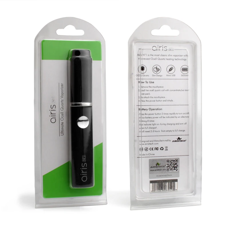 Original Airistech Airis N1 vaporizer pen dry herb micro wax vape pen 360mah micro battery N 1 Electronic Cigarette Kit