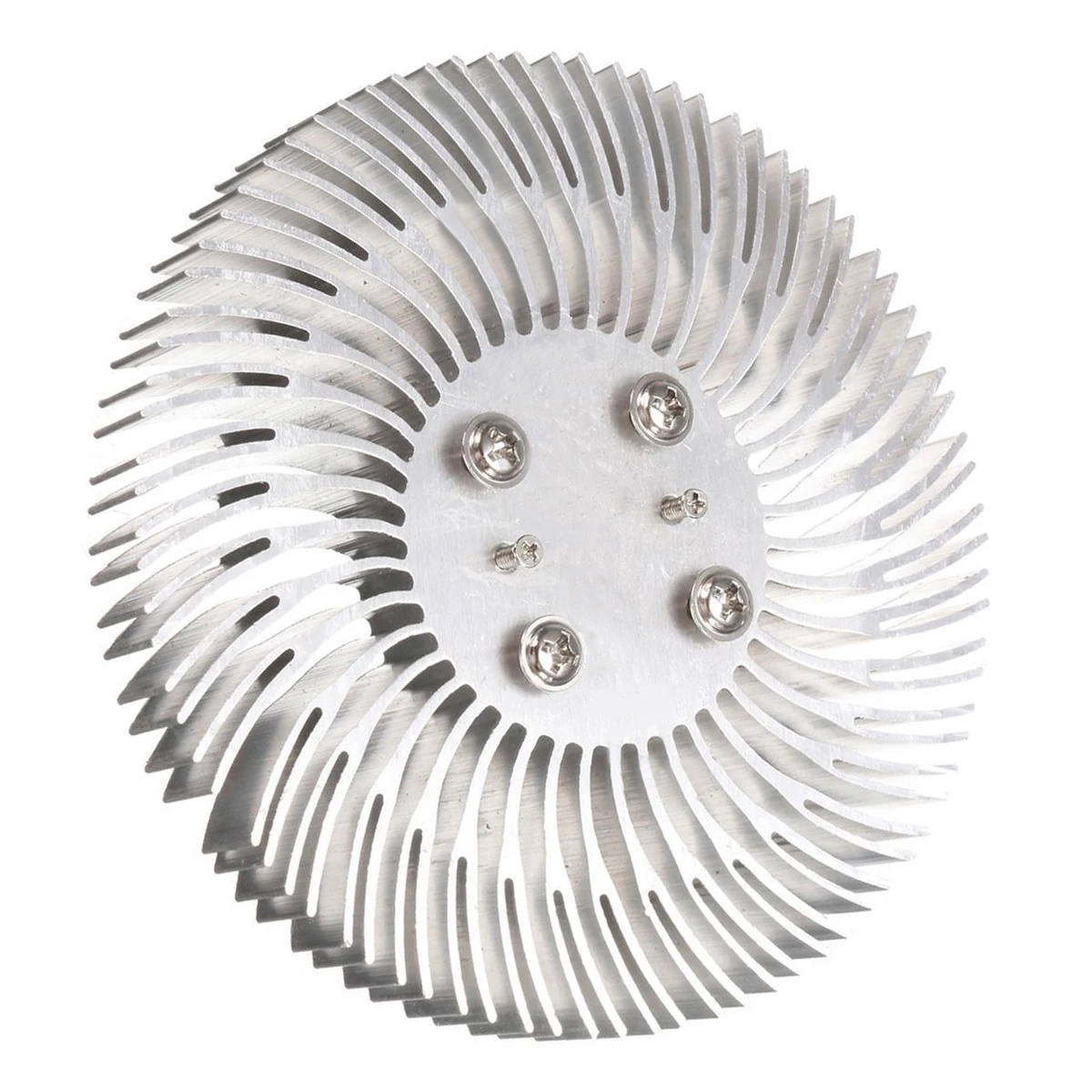 1pc Mayitr Round Spiral Aluminum Heatsink Cooler Led Heat Sink Radiator 90*10mm For 10W High Power LED Light Lamp