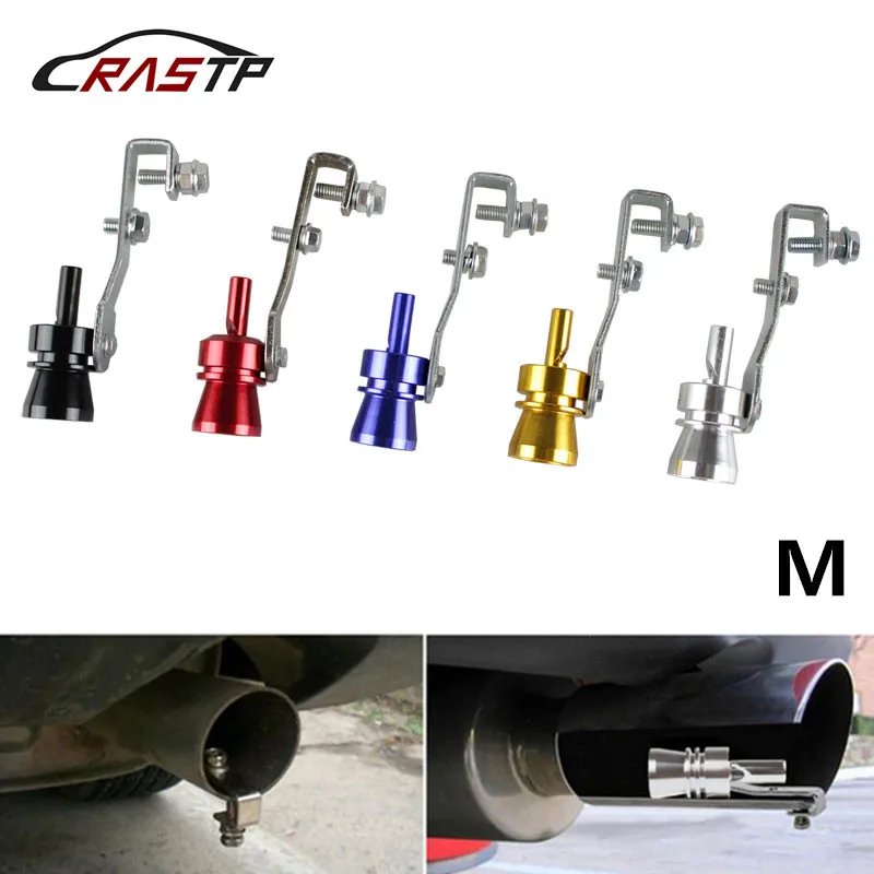 

RASTP-Size M Turbo Sound Whistle Effect for Exhaust Pipes Simulator Whistler Vehicles Aluminum Accessories RS-TUR006-M