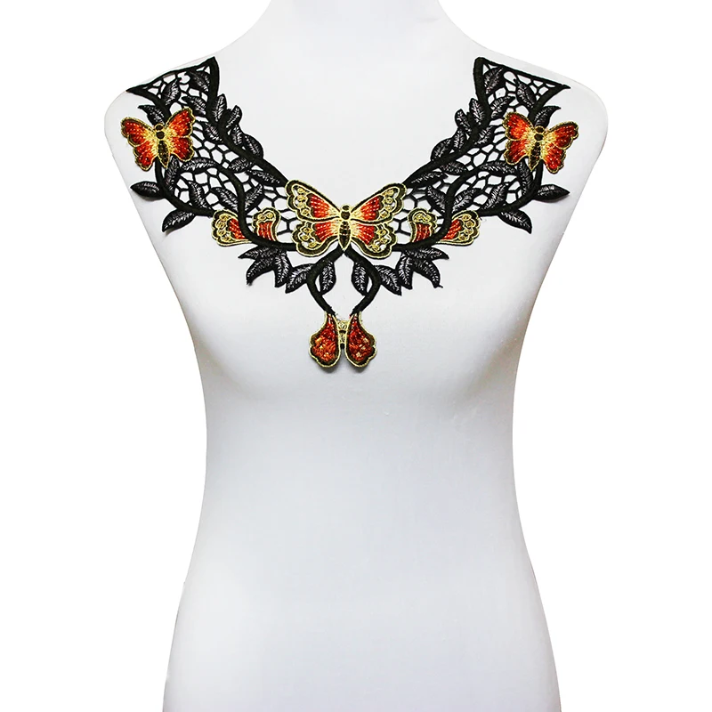 10piece Butterfly Lace Embroidery Collar Lace Neck Patches Lace Motifs Applique Sew On Sticker for Craft Design T1725
10piece Butterfly Lace Embroidery Collar Lace Neck Patches Lace Motifs Applique Sew On Sticker for Craft Design T1725
