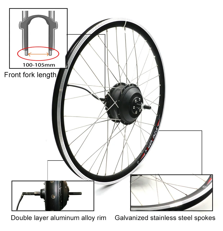 Sale 36V 250W Electric Bicycle Kit 36V10AH Samsung 12AH Battery Ebike Kit With 20" 24" 26" 700C(28") Rear Motor Wheel Electric Bike 7