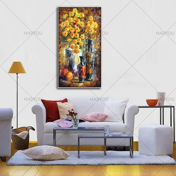 Handmade Professional High Quality Good Texture Knife Flower Picture Sunflowers Oil Painting For Home wall Decor
Handmade Professional High Quality Good Texture Knife Flower Picture Sunflowers Oil Painting For Home wall Decor