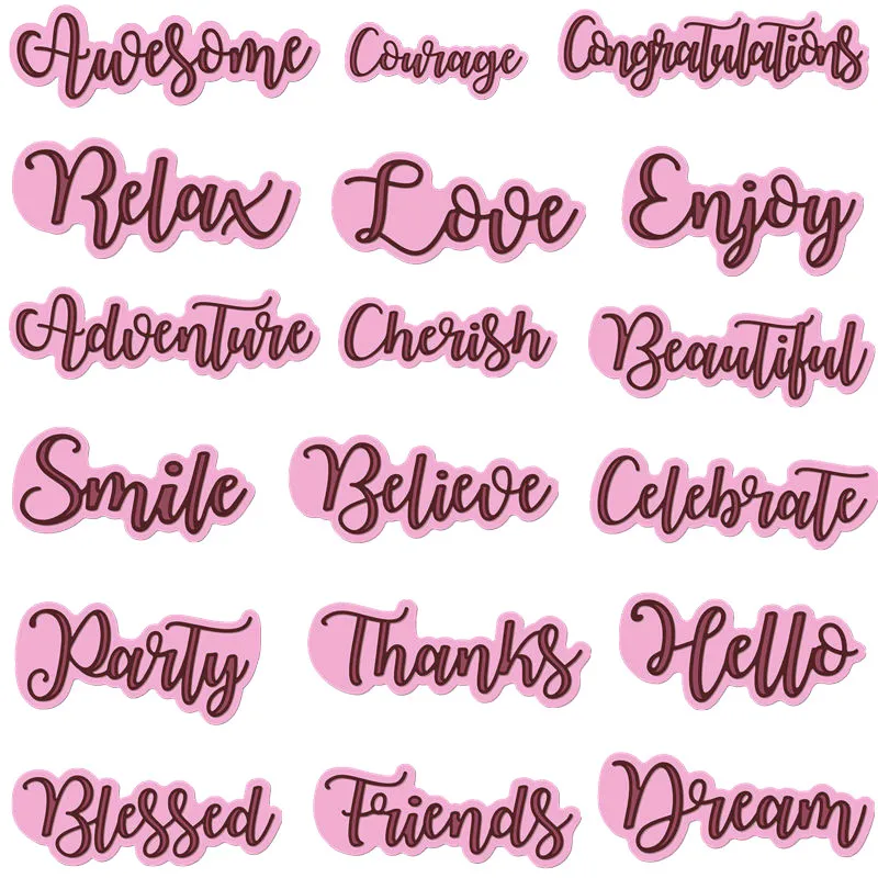 Letters Hello Thanks Enjoy Party Metal Cutting Dies Stencils for DIY Scrapbooking Embossing Decoration Card Crafts Die Cut 2019
Letters Hello Thanks Enjoy Party Metal Cutting Dies Stencils for DIY Scrapbooking Embossing Decoration Card Crafts Die Cut 2019