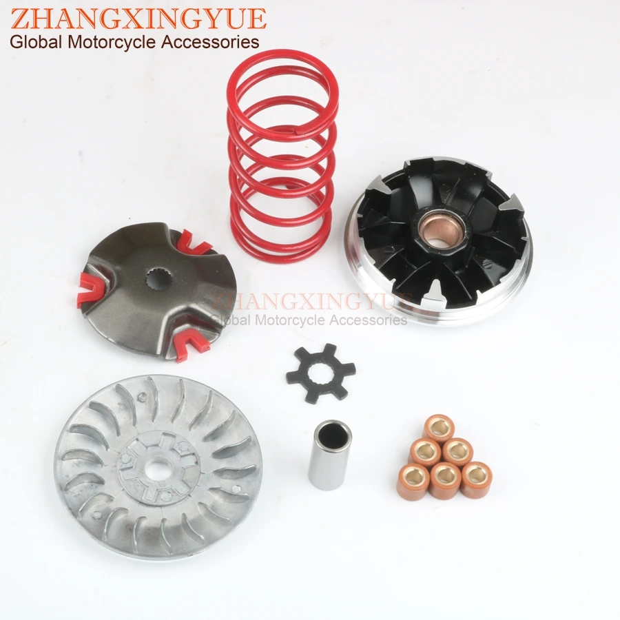 Performance 18mm Variator Set w / 4.5g-8g 15x12mm rollers for Aprilia Area 51 Gulliver Rally Scarabeo Sonic SR 50 Racing WWW 2T
Performance 18mm Variator Set w / 4.5g-8g 15x12mm rollers for Aprilia Area 51 Gulliver Rally Scarabeo Sonic SR 50 Racing WWW 2T