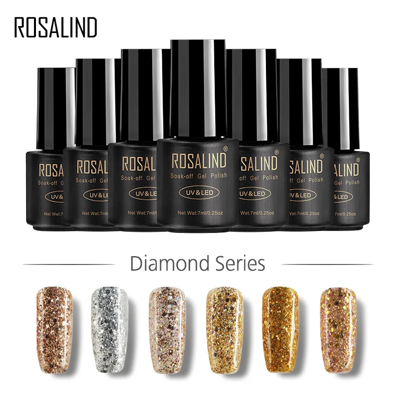 ROSALIND 7ml Nail Art Diamond Glitter Gel Nail Polish UV LED Soak-Off Lacquer Design Need Top and Base Coat
ROSALIND 7ml Nail Art Diamond Glitter Gel Nail Polish UV LED Soak-Off Lacquer Design Need Top and Base Coat