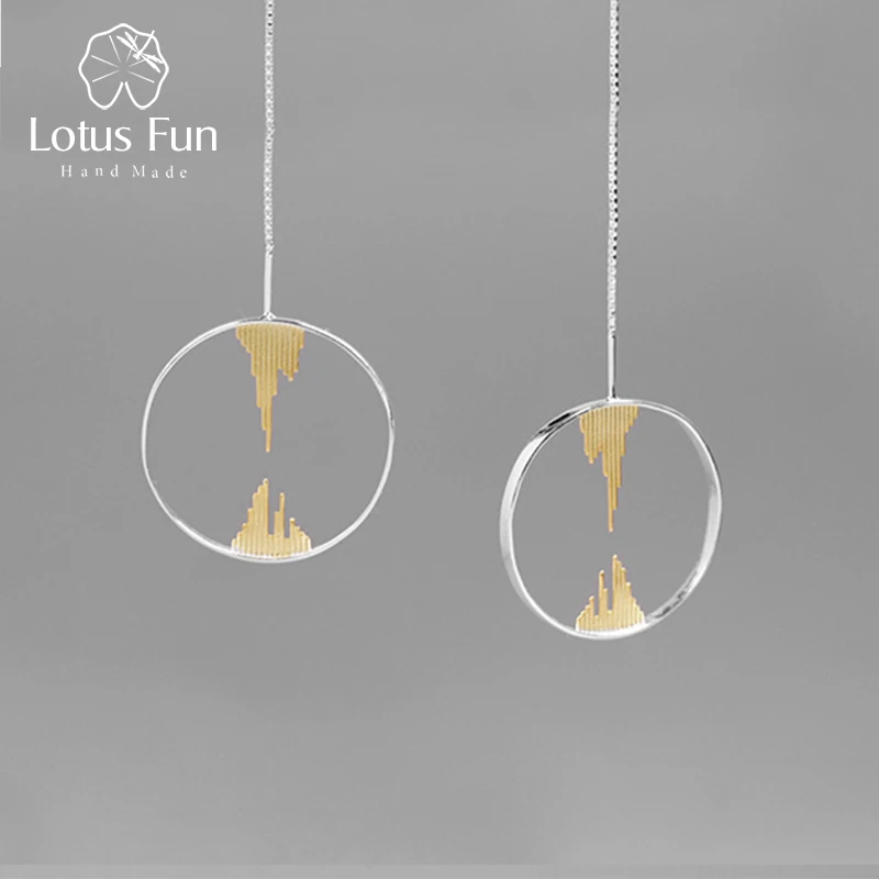 Lotus Fun Real 925 Sterling Silver Handmade Creative Designer Fine Jewelry Zen Buddhism Dangle Earrings for Women
Lotus Fun Real 925 Sterling Silver Handmade Creative Designer Fine Jewelry Zen Buddhism Dangle Earrings for Women