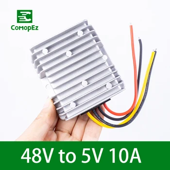 48V to 5V 10A 50W DC DC Converter Step Down Buck Regulator Voltage Transformer Power Supply for Cars Radio Industrial Equipment 
48V to 5V 10A 50W DC DC Converter Step Down Buck Regulator Voltage Transformer Power Supply for Cars Radio Industrial Equipment