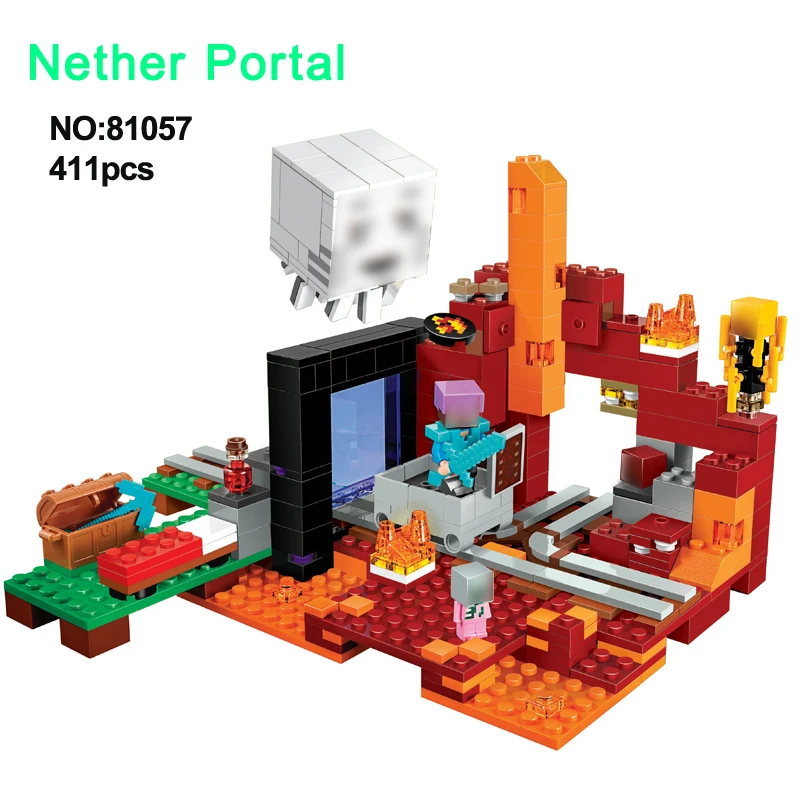 411pcs Minecrafted Figures Stevn Ghast The Nether Portal 21143 LegoeINGlys Compatible Educational Building Blocks Toys Set
411pcs Minecrafted Figures Stevn Ghast The Nether Portal 21143 LegoeINGlys Compatible Educational Building Blocks Toys Set