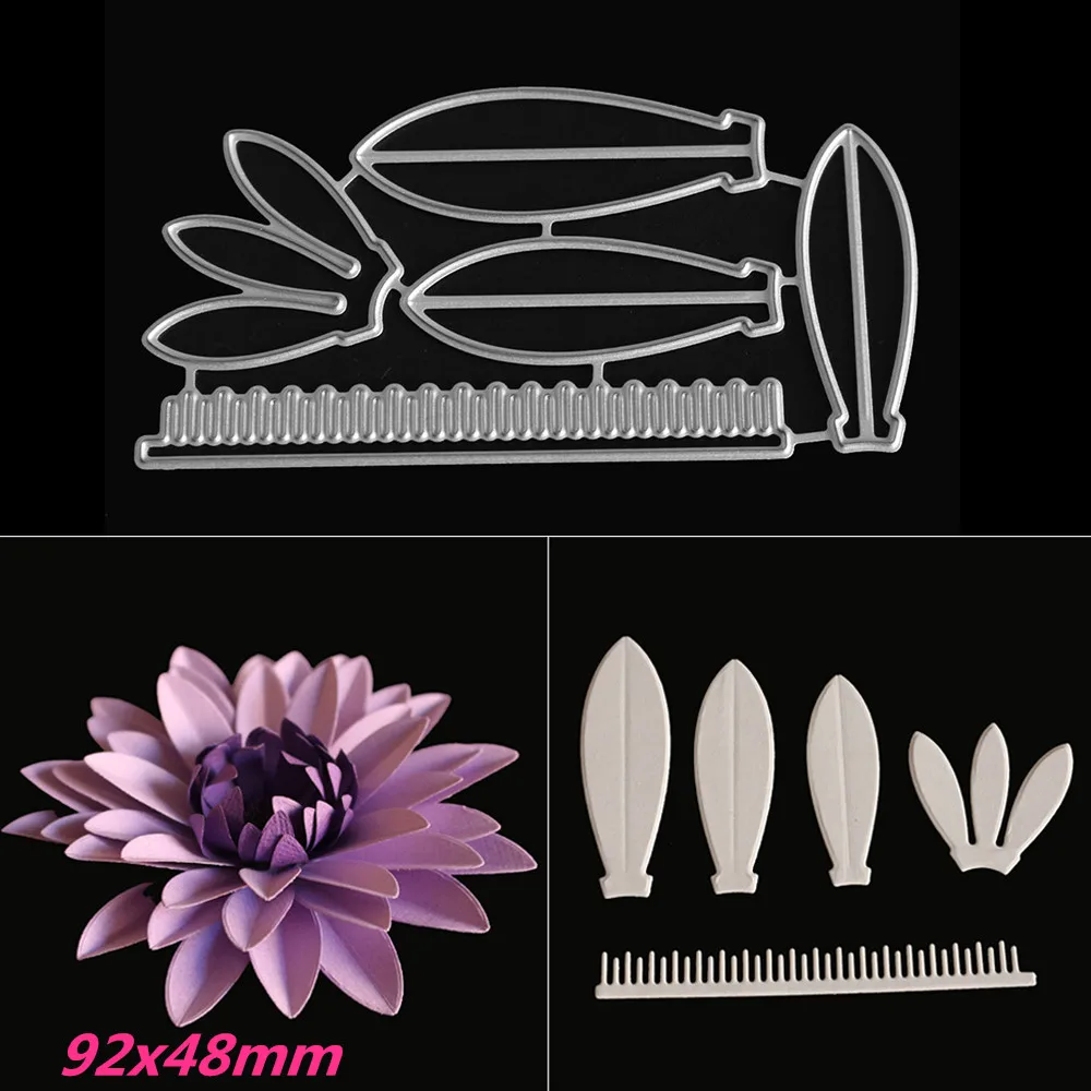 92x48mm Petal Flower Plant Making Scrapbook Greeting Card Lace Hollow Metal Cutting Dies Stencil Frame Embossing Template DIY
92x48mm Petal Flower Plant Making Scrapbook Greeting Card Lace Hollow Metal Cutting Dies Stencil Frame Embossing Template DIY
