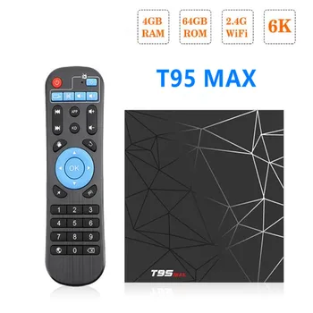 T95 MAX H6 Android 8.1 TV BOX Allwinner H6 Quad Core 4GB 32GB 64GB 2.4G Wifi 6K Set Top Box USB 3.0 HDMI 2.0 T95max Smart Tv Box
T95 MAX H6 Android 8.1 TV BOX Allwinner H6 Quad Core 4GB 32GB 64GB 2.4G Wifi 6K Set Top Box USB 3.0 HDMI 2.0 T95max Smart Tv Box