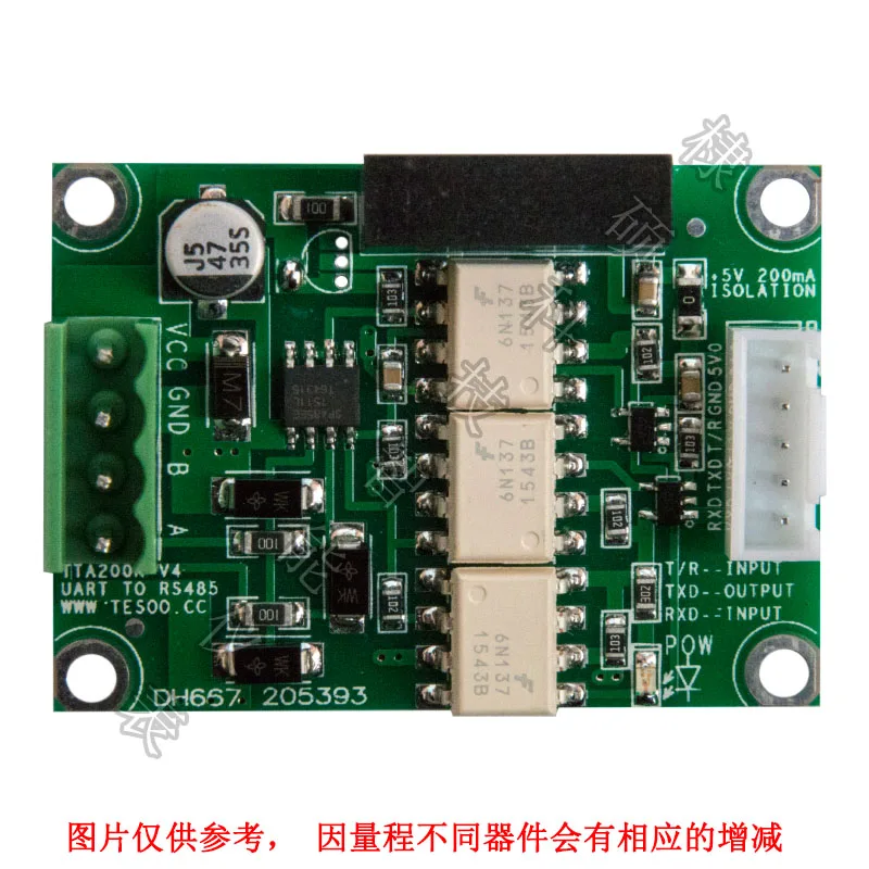 TTA200N Photoelectric Isolation Module, RS485 Full Isolation Module, RS485/TTL Isolation
TTA200N Photoelectric Isolation Module, RS485 Full Isolation Module, RS485/TTL Isolation
