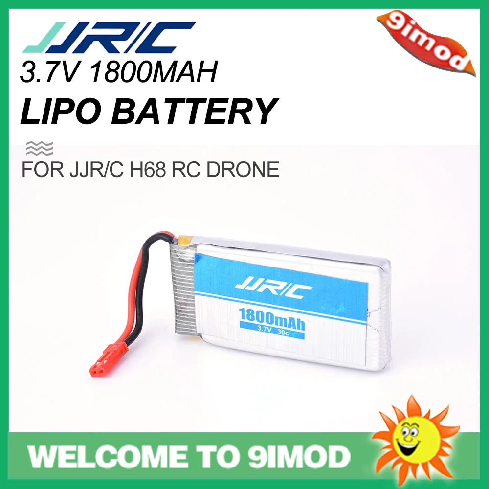 Оригинальный JJRC JJR/C H68 3 7 V 1800mAh 30C аккумуляторная Lipo батарея для радиоуправляемого