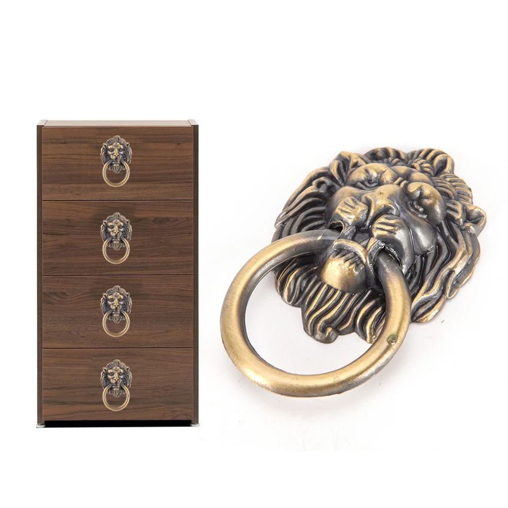 Vntage Lion Head Furniture 42* 68m Handle Lion Head Knob With Ring Wardrobe Drawer Door Pull Retro Decoration Hot Sale
Vntage Lion Head Furniture 42* 68m Handle Lion Head Knob With Ring Wardrobe Drawer Door Pull Retro Decoration Hot Sale