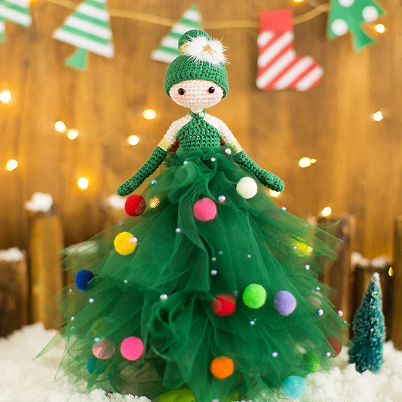 Christmas Doll Crochet Knitting Kit Milk Cotton Yarn DIY Knit Children Gifts Hand Knitted Pompom Girl Material Set
Christmas Doll Crochet Knitting Kit Milk Cotton Yarn DIY Knit Children Gifts Hand Knitted Pompom Girl Material Set