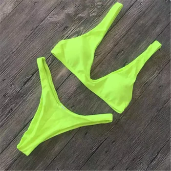 2019 New Sexy Bikinis Women Two Piece Swimsuit Bech Bathing Suit V Neck Bikinis Set Solid Color Ladies Swimmer Wear Plus Size
2019 New Sexy Bikinis Women Two Piece Swimsuit Bech Bathing Suit V Neck Bikinis Set Solid Color Ladies Swimmer Wear Plus Size