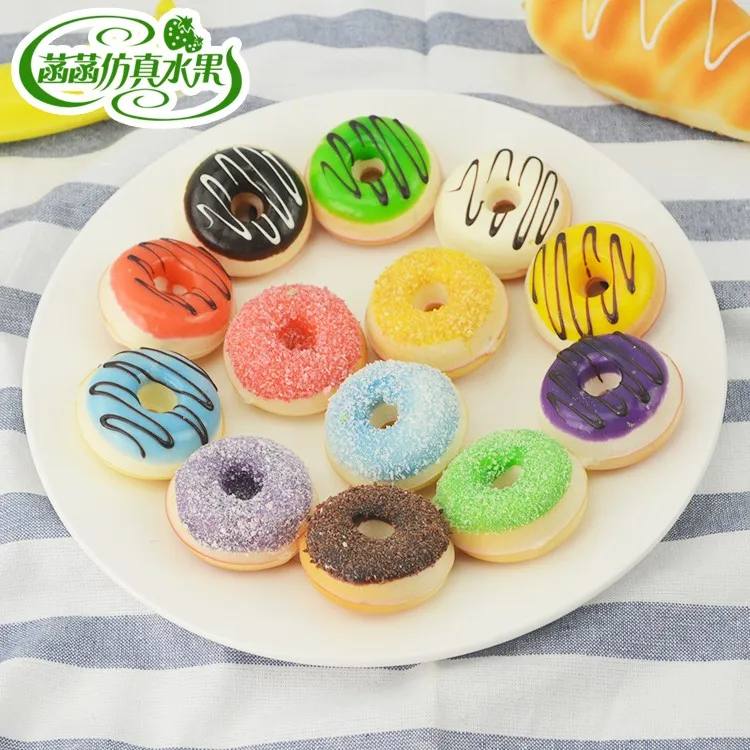Artificial Decorations Foods 5CM Color PU Simulated Doughnut Cake Bread Model 6PC/LOT
Artificial Decorations Foods 5CM Color PU Simulated Doughnut Cake Bread Model 6PC/LOT