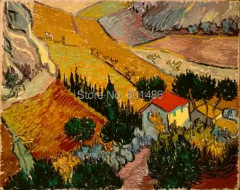 landscape with house and ploughman vincent van gogh - giclee print on canvas for home decoration and wall art for living room
landscape with house and ploughman vincent van gogh - giclee print on canvas for home decoration and wall art for living room